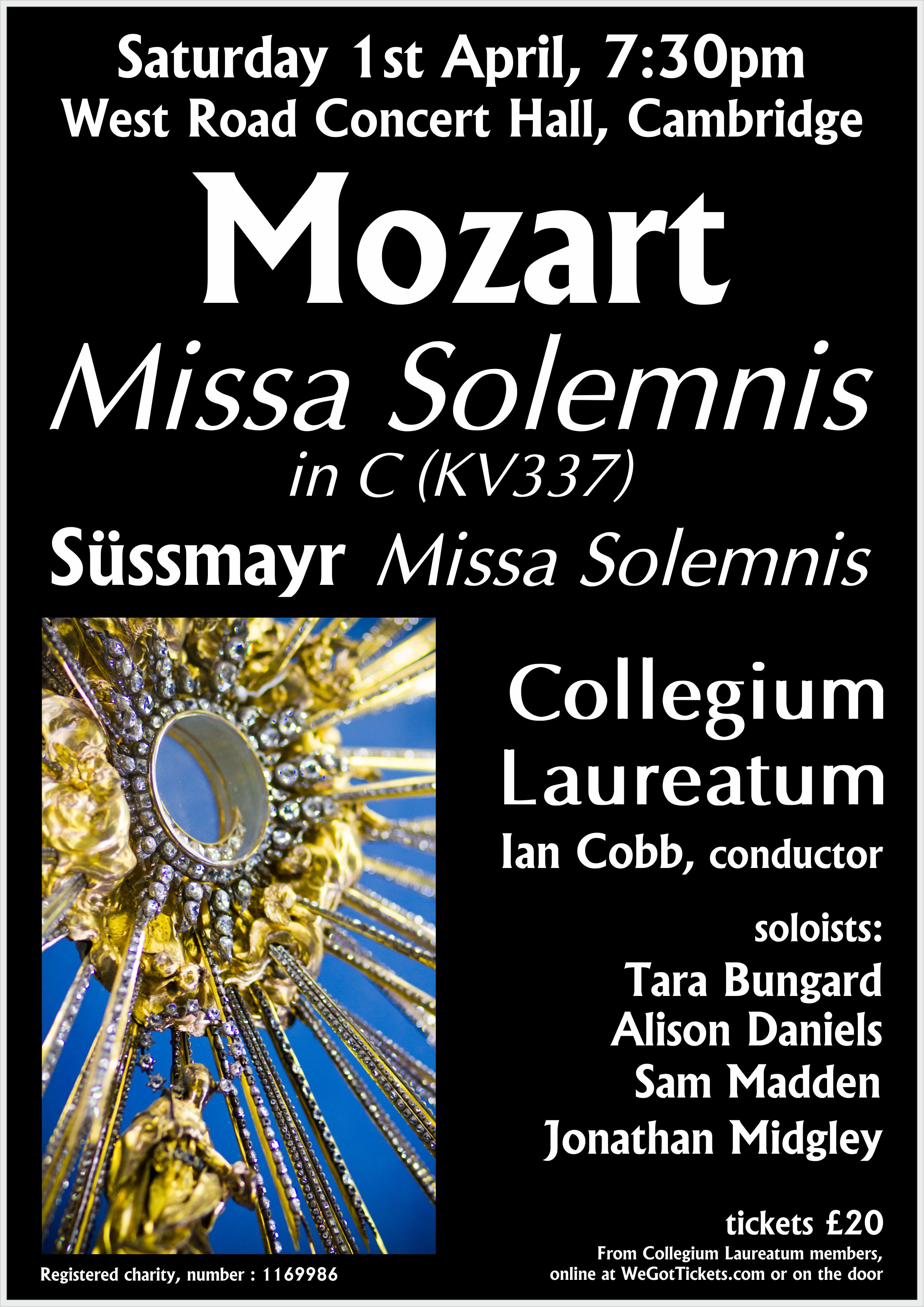 Collegium Laureatum: Easter Concert 2023 - Poster